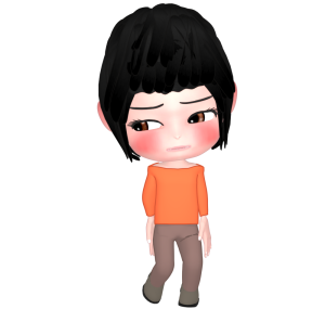 後ろめたい気持ちがある女性のイラスト