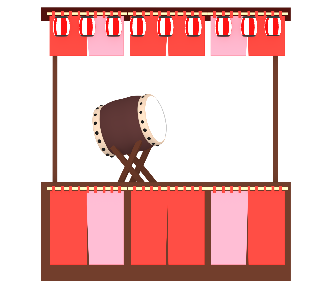 お祭りのやぐらのイラスト 17 お祭りのやぐらのイラスト