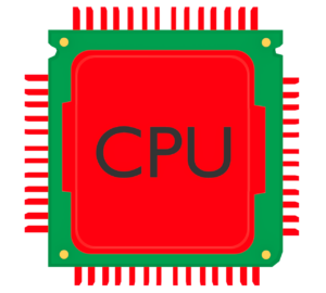 発熱をするCPUのイラスト