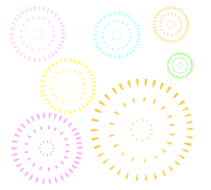 打ち上げ花火のイラスト