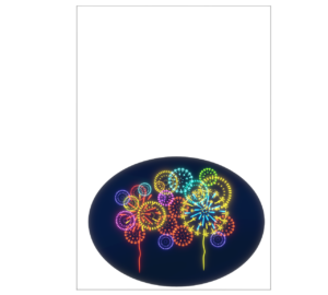 花火のメッセージカード