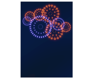 打ち上げ花火のテンプレート