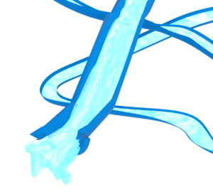 流れるウォータースライダーのイラスト