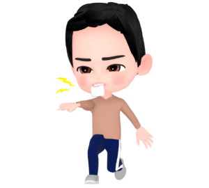 笛を吹く体育の先生のイラスト