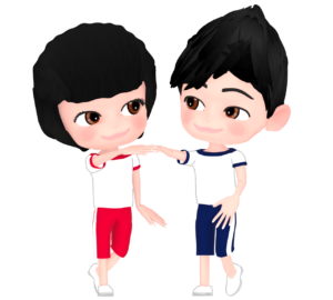 フォークダンスのイラスト