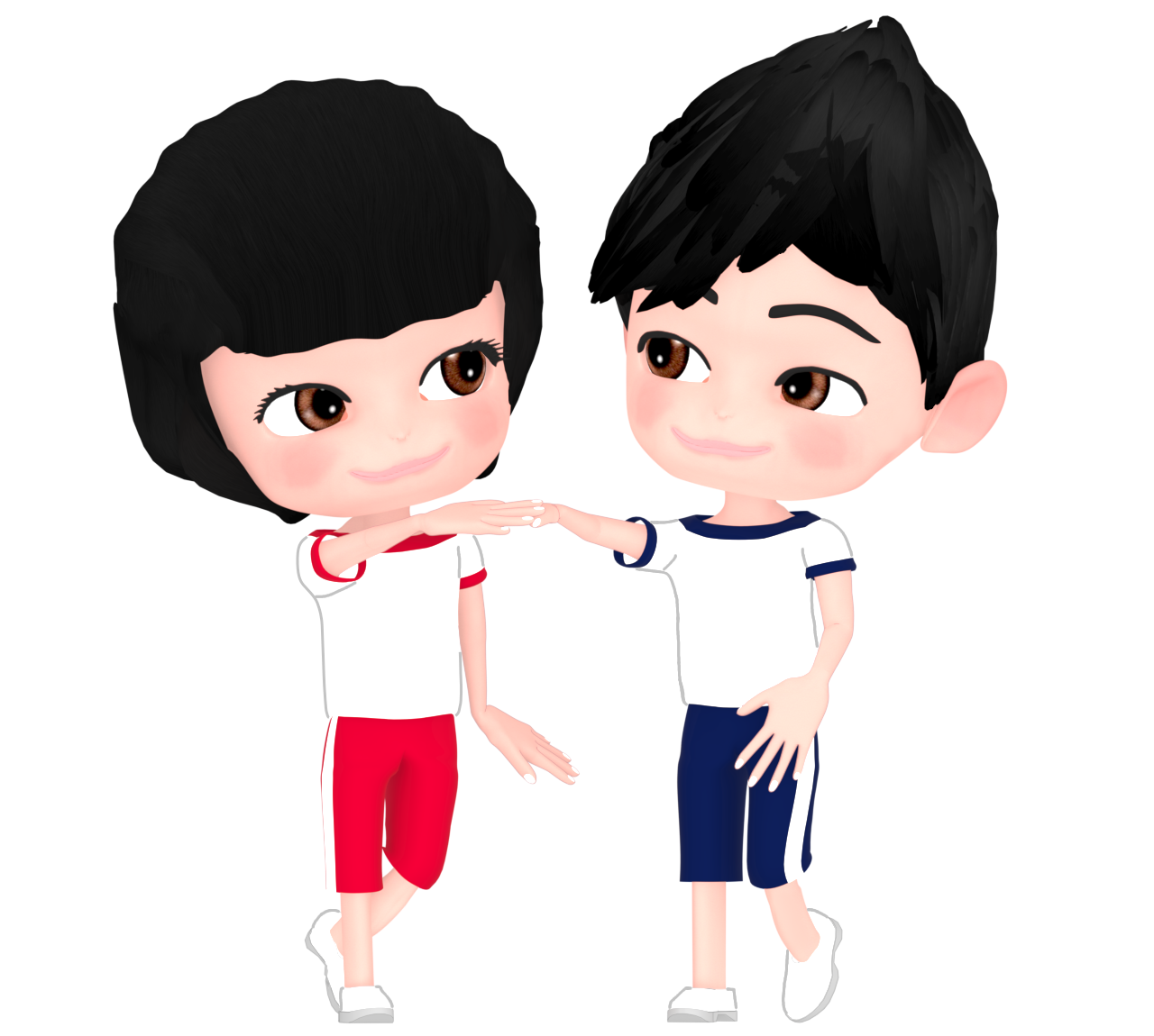 フォークダンスのイラスト