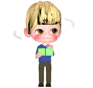 道に迷う外国人男性のイラスト