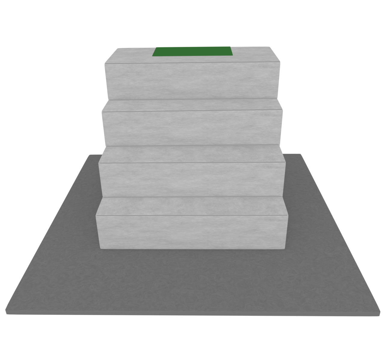 正面から見る階段のイラスト