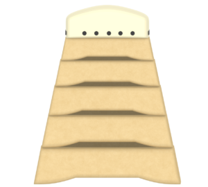 正面から見る跳び箱のイラスト