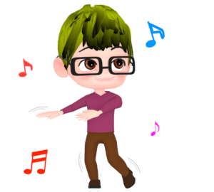 楽しくダンスを踊るイラスト
