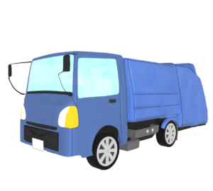 ゴミ収集車のイラスト