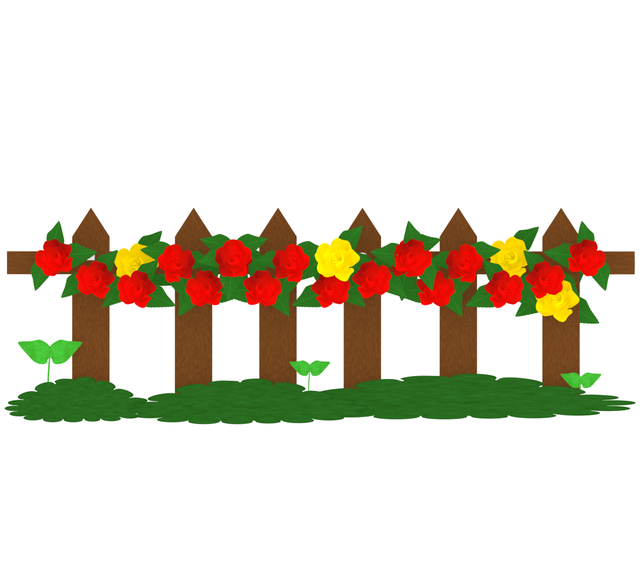 ガーデニングの薔薇のイラスト
