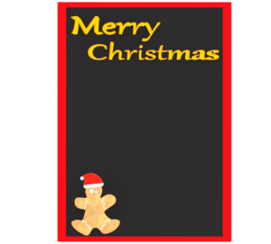 ジンジャーマンのクリスマスカード