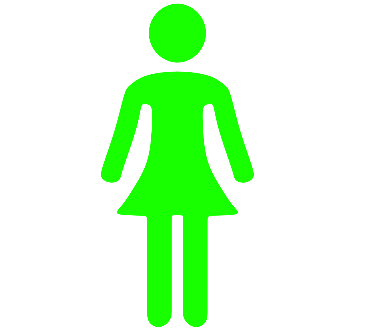 女の子のマーク