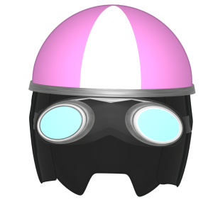 ゴーグルと半ヘルメットのイラスト
