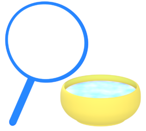 金魚すくいのポイのイラスト