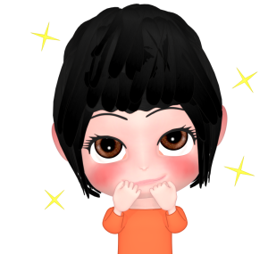 上目づかいの女性のイラスト
