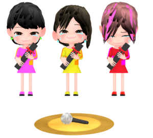 卒業をするアイドルのイラスト