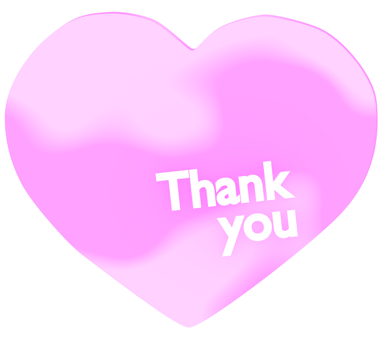 感謝を伝えるハートのイラスト