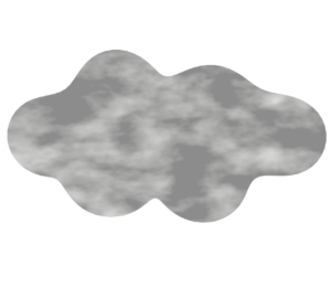 灰色の雲のイラスト