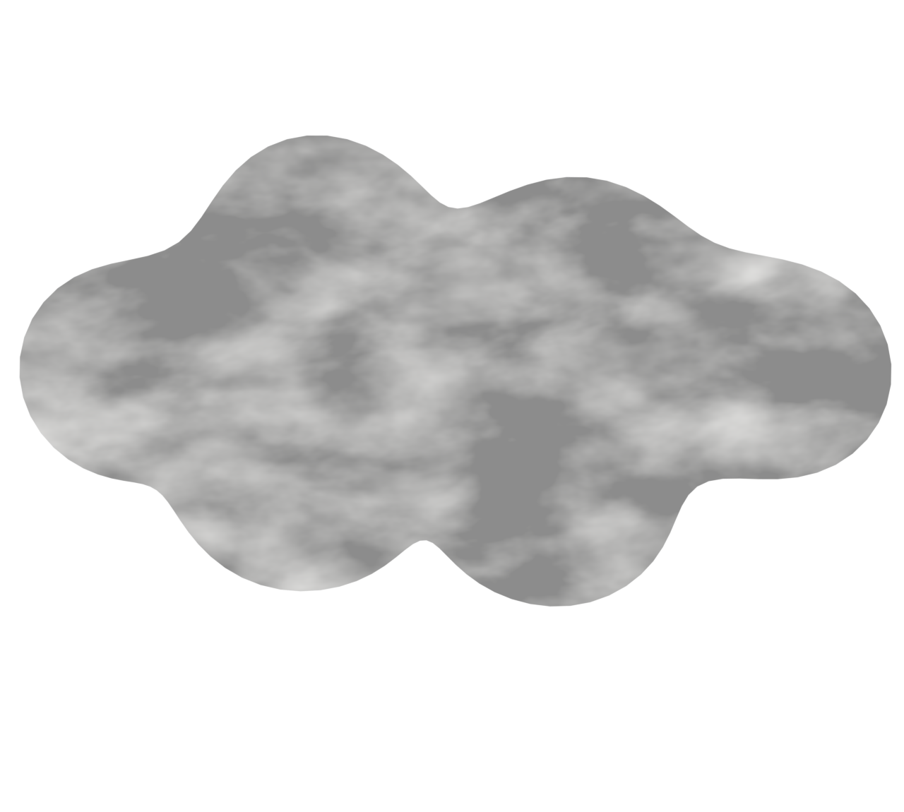 灰色の雲のイラスト