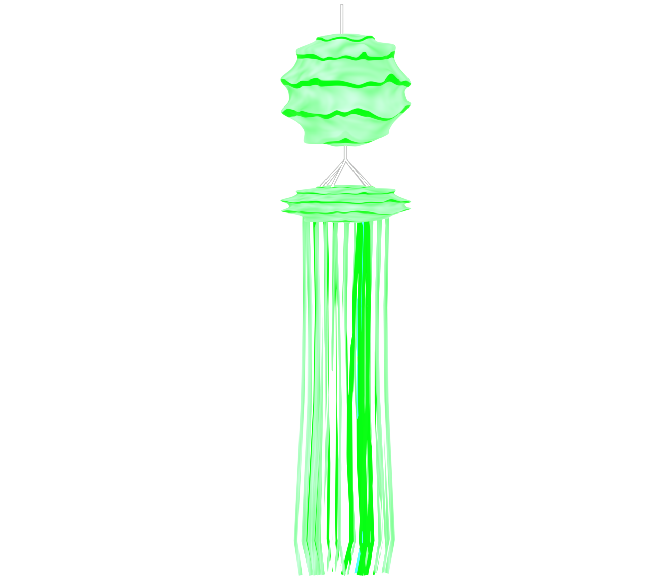 七夕のシンプルな吹き流しのイラスト