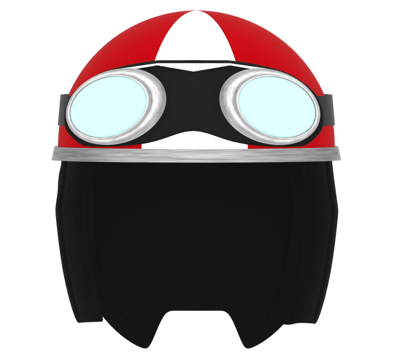 かっこいい半ヘルメットのイラスト