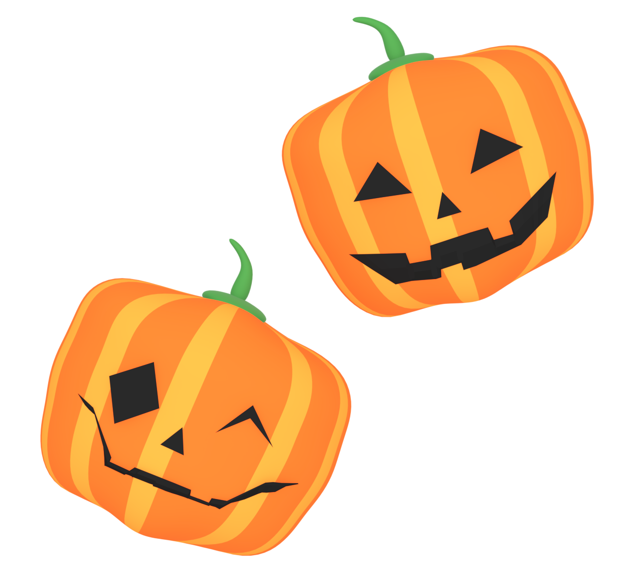 ハロウィンの可愛いパンプキンのイラスト