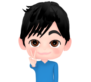 手の指で「２」の形を作るイラスト