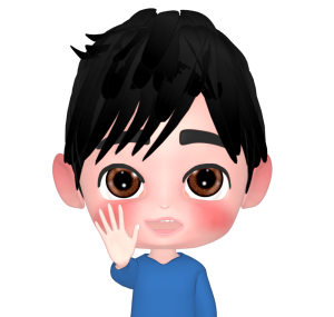 手で数字の「５」を伝える男性のイラスト