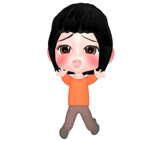 手を伸ばして呼び止める女性のイラスト
