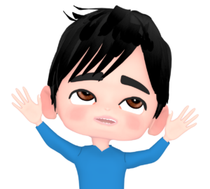 お手上げ状態の男性のイラスト