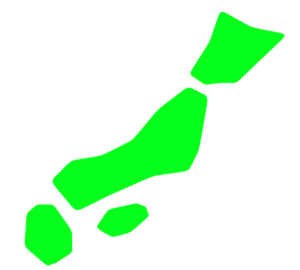 手書きの日本地図のイラスト