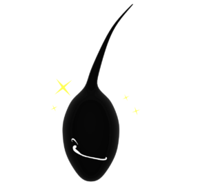 元気な毛根のイラスト