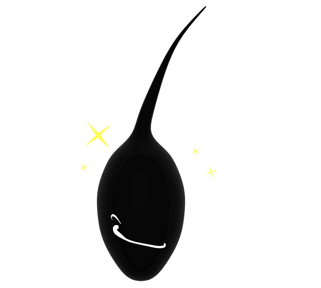 元気な毛根のイラスト