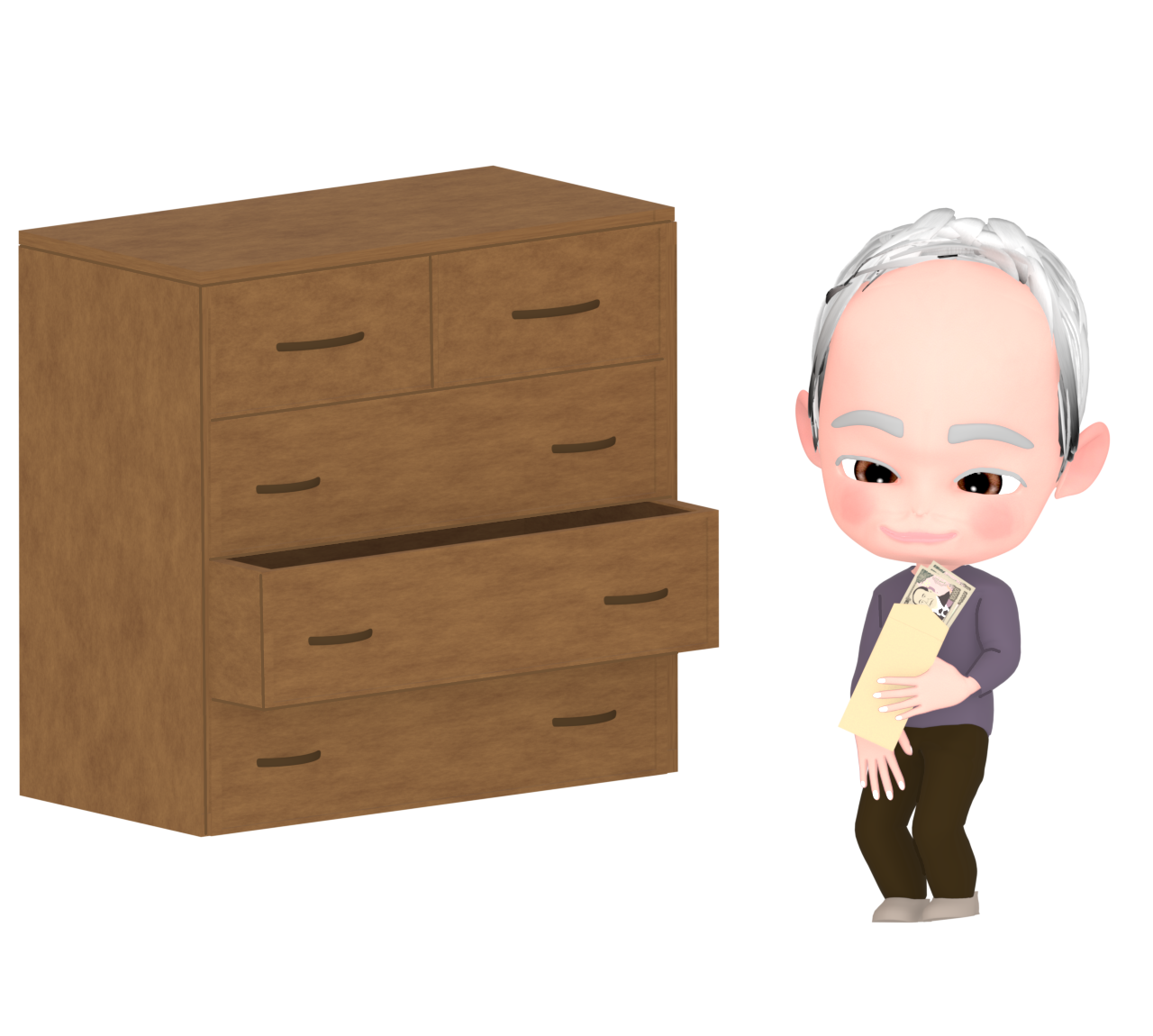 へそくりのイラスト