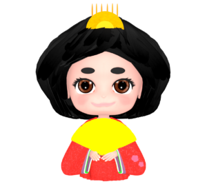 お雛様のイラスト（お姫様）