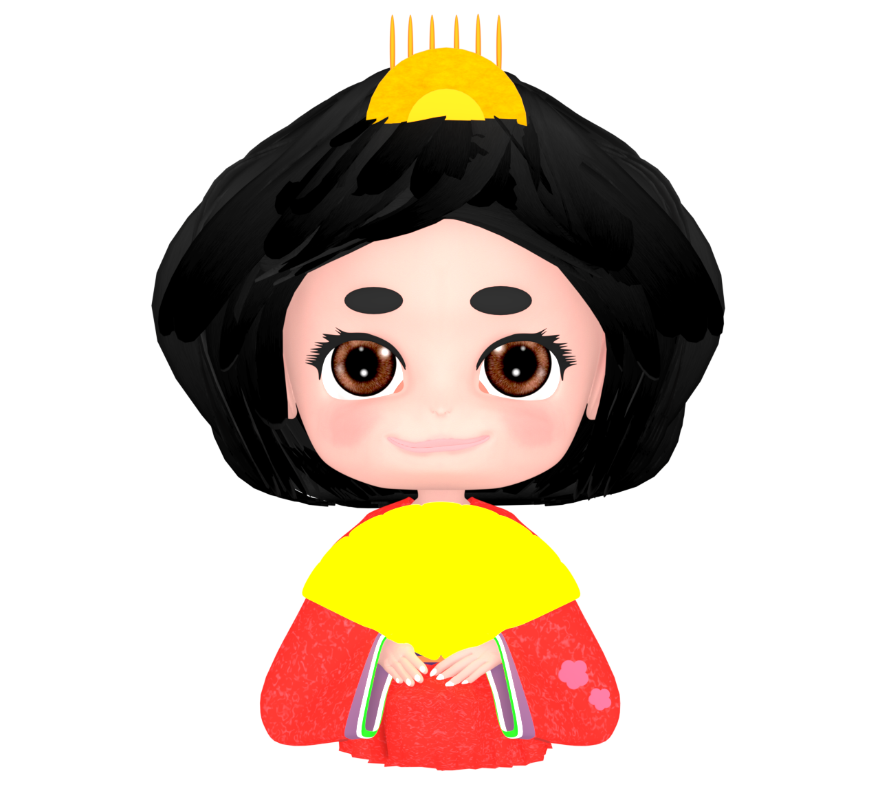 お雛様のイラスト（お姫様）