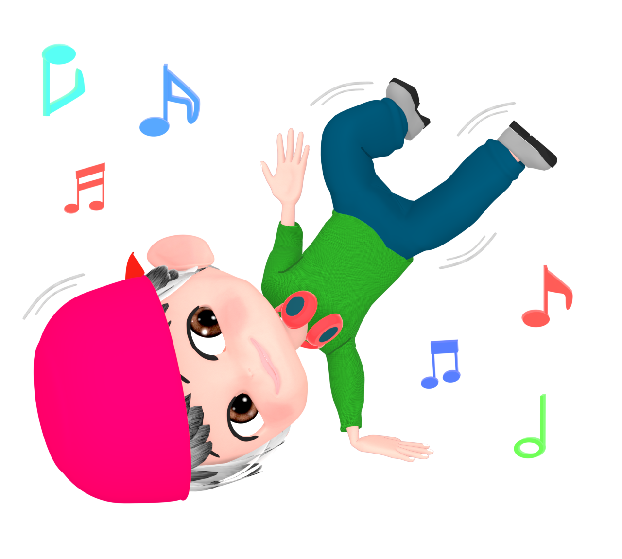 ヒップホップダンスを踊るイラスト 12 ヒップホップダンスを踊るイラスト