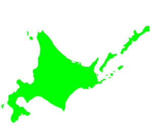 北海道の地図のイラスト