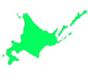 北海道の地図のイラスト