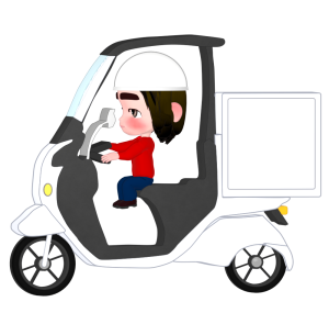 宅配デリバリーのイラスト