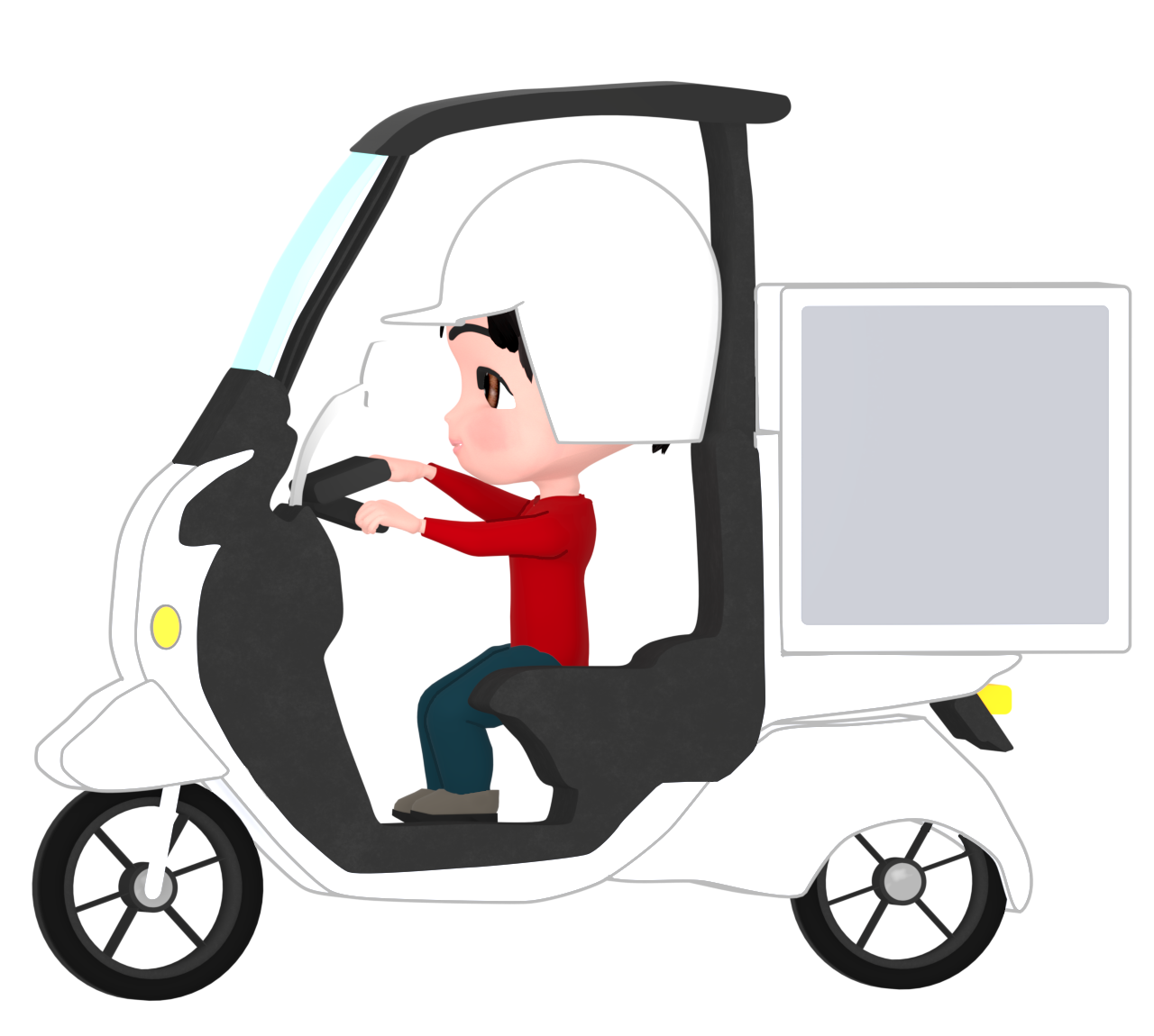 宅配デリバリーのイラスト