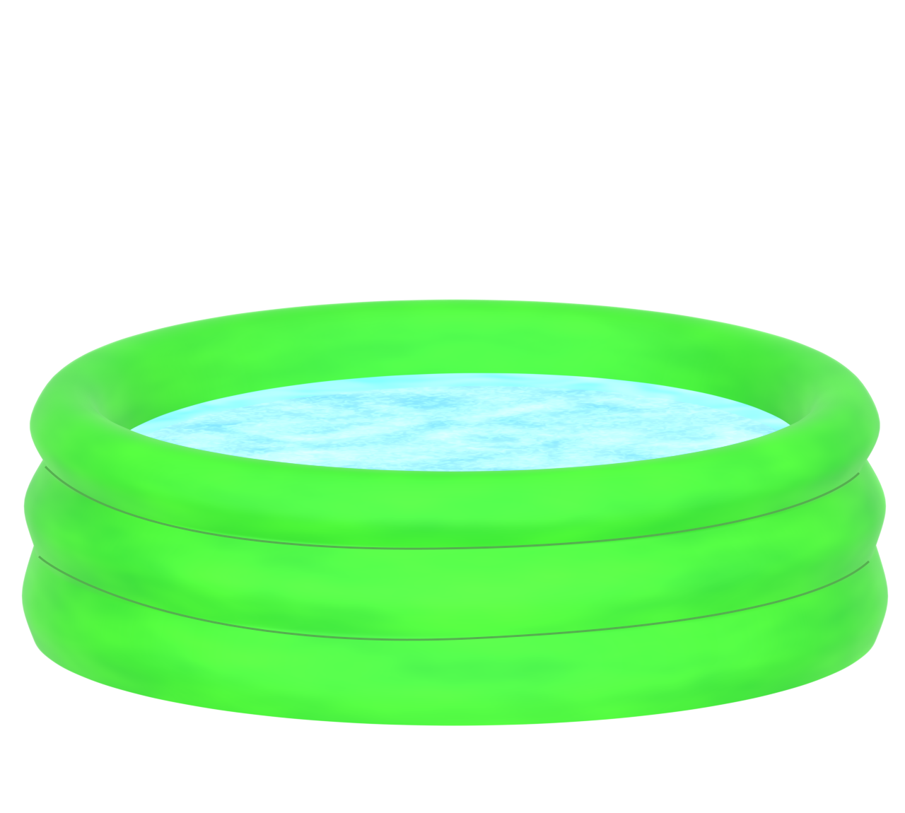 家庭用ビニールプールのイラスト