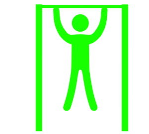 鉄棒をする人のマーク
