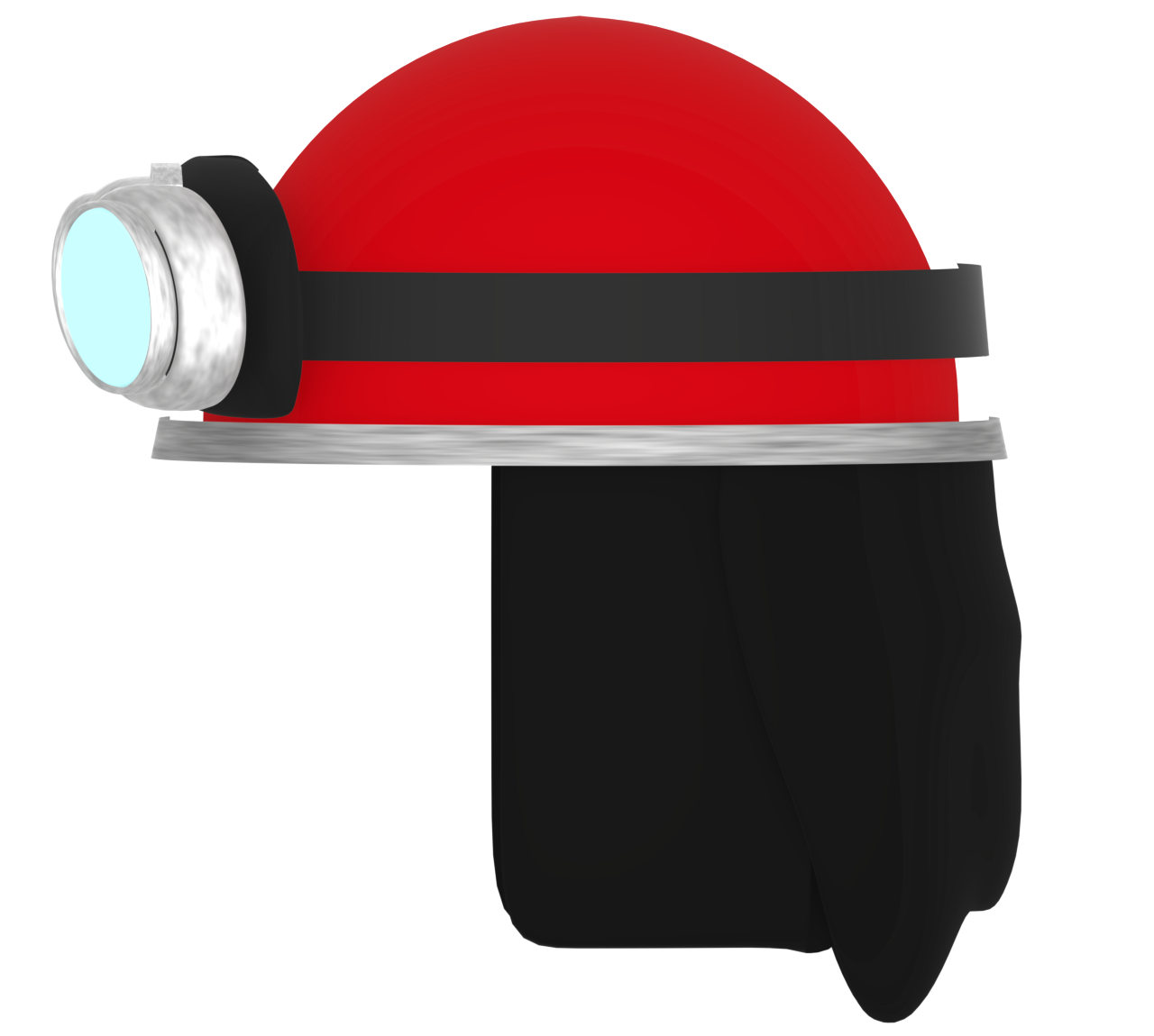 横向きのレトロな半ヘルメットのイラスト