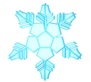 氷・雪の結晶のイラスト