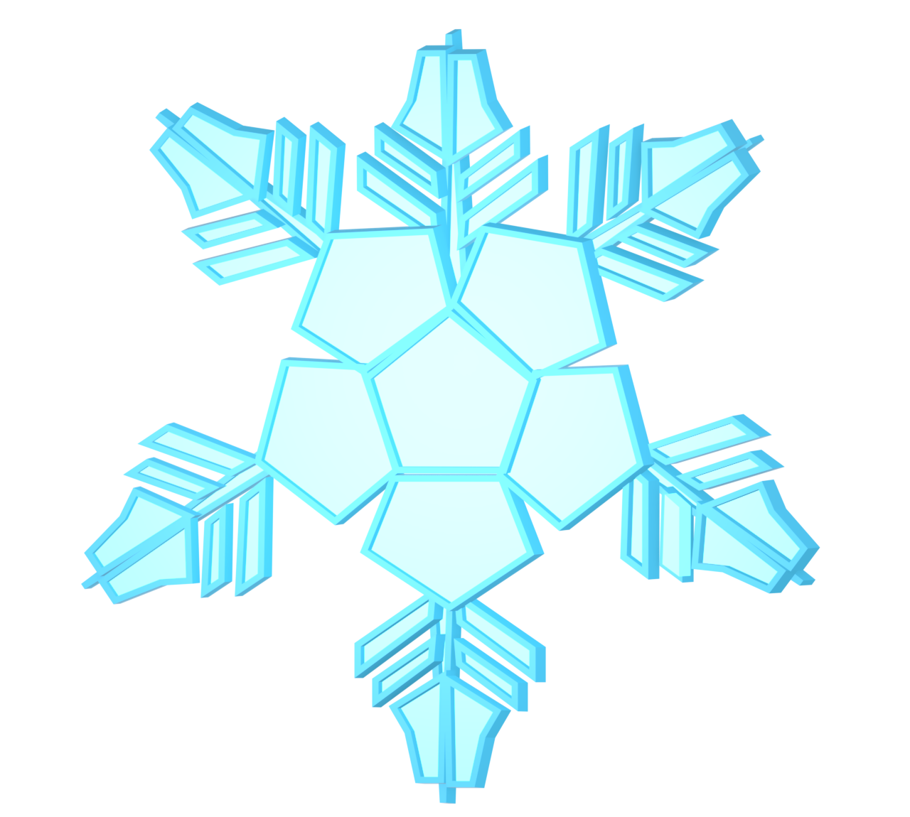 氷・雪の結晶のイラスト