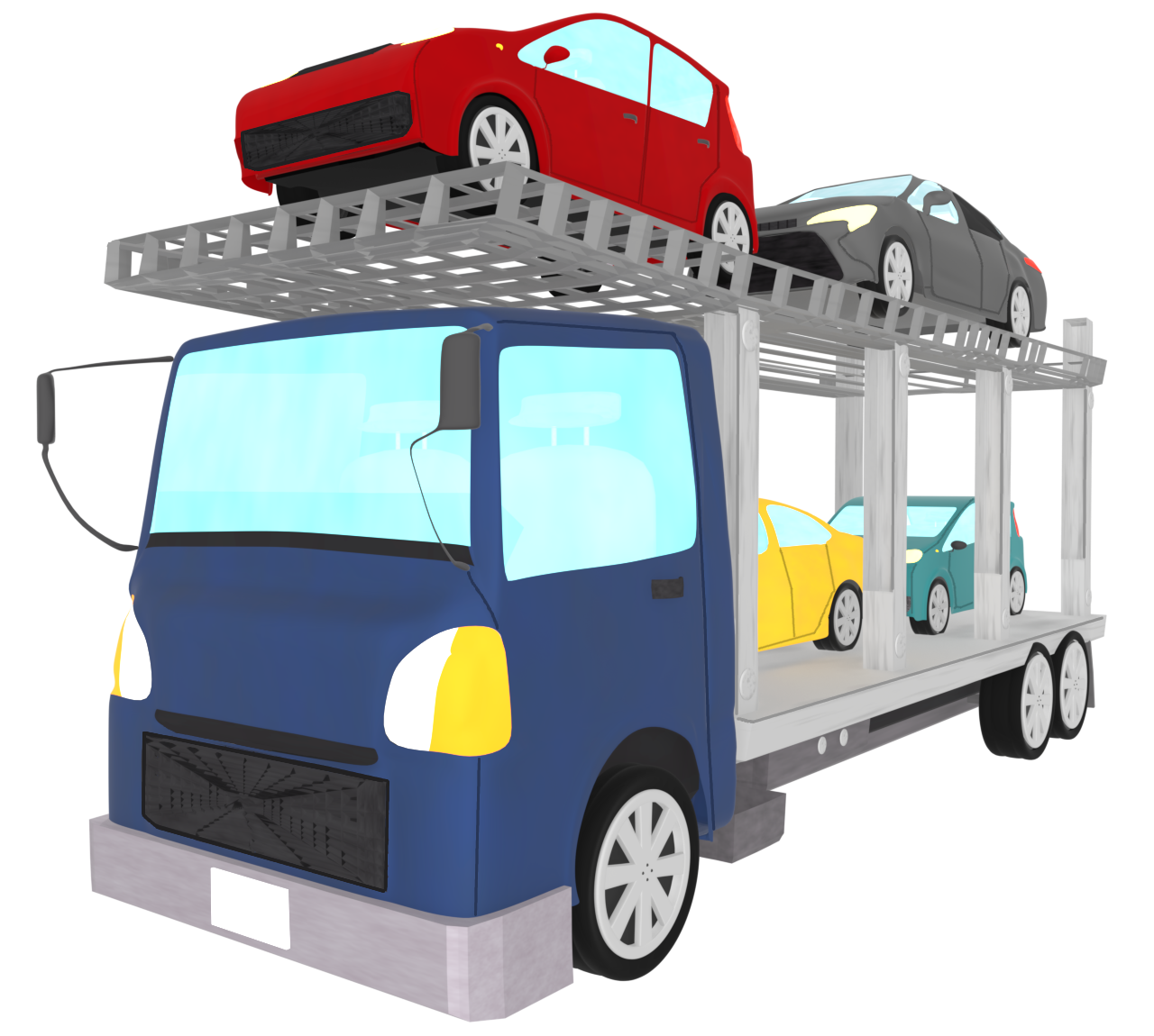 車載専用車のイラスト
