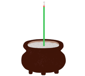 お線香立てのイラスト